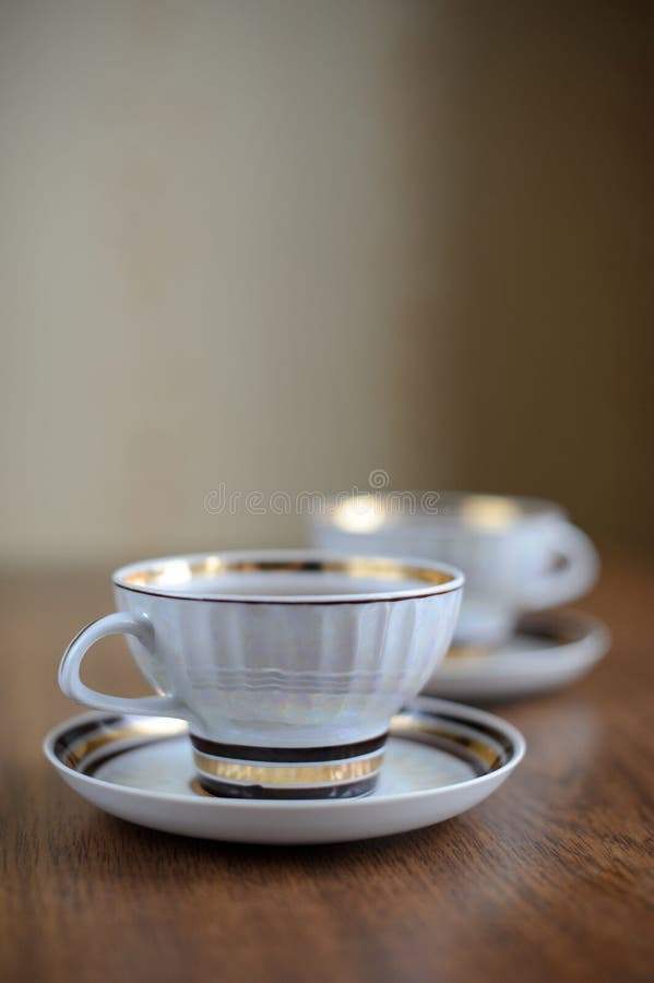 Two white cups of tea stock photo. Image of healthy, fresh 21971724