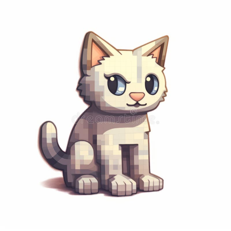 Pixel Kitten Stock Illustrations – 771 Pixel Kitten Stock Illustrations,  Vectors & Clipart - Dreamstime