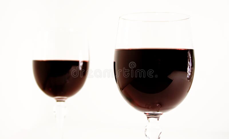 Two wine glass royalty free stock photos