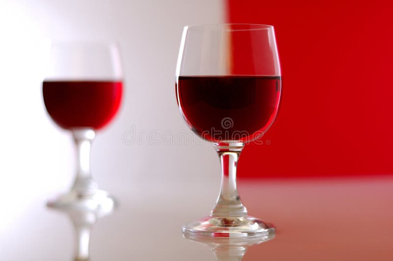 Two wine glasses royalty free stock photos
