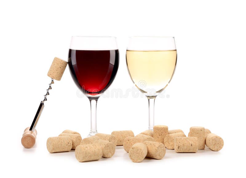 Two wine glasses composition. stock photos