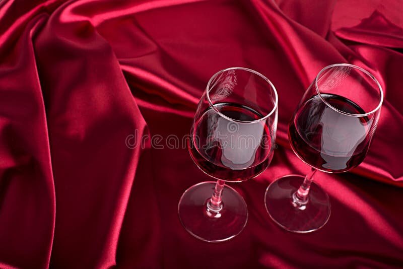 Two wine glasses royalty free stock images
