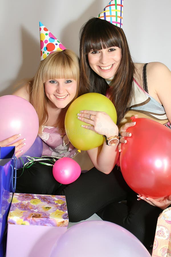 Two woman celebrating birthday