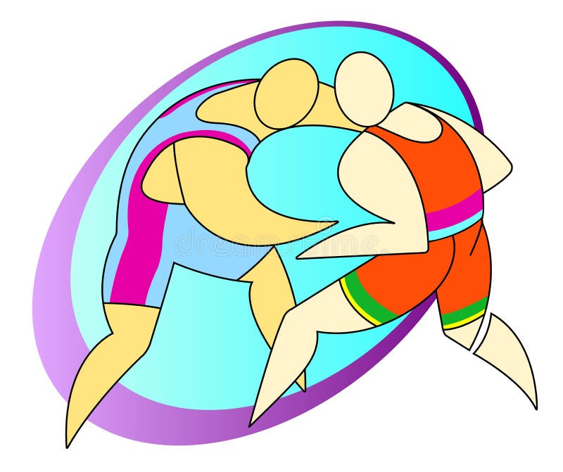 Wrestling Mat Stock Illustrations 206 Wrestling Mat Stock