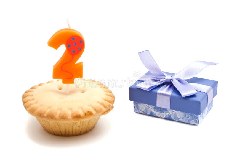 1 2 year birthday candle