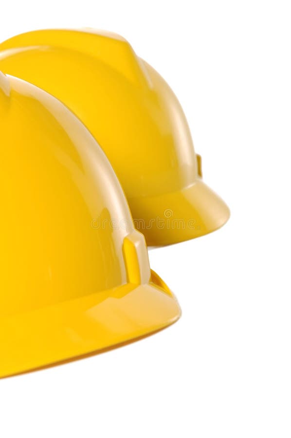 Two Yellow Helmet stock photo. Image of professional 27024628