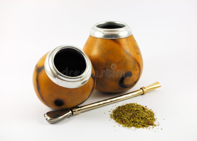 Two yerba mate gourds