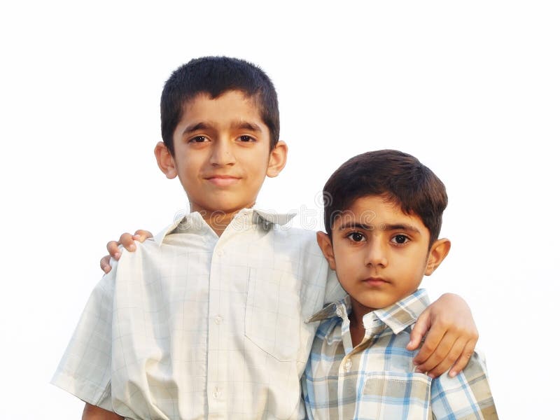 Two Young Brothers stock photo. Image of cute, people 5196110