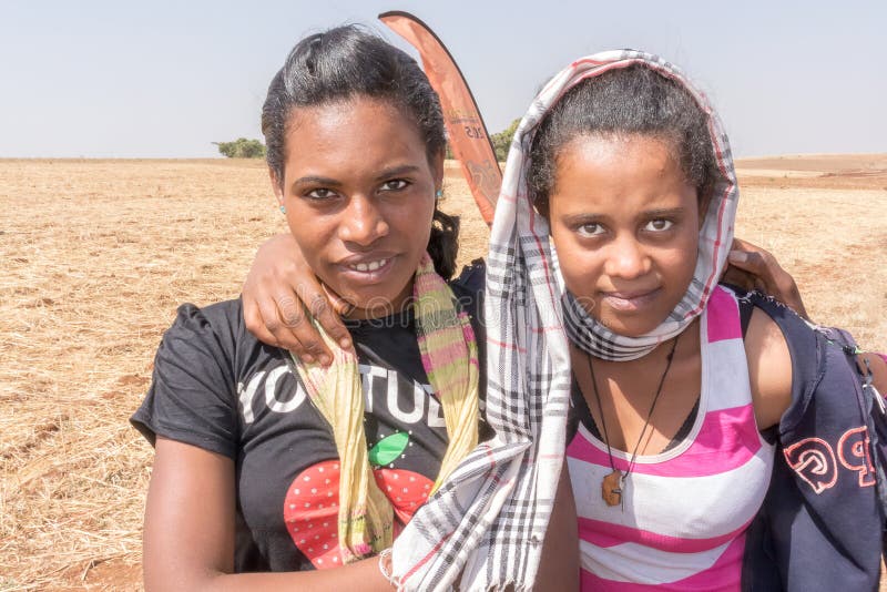 Two young Ethiopian girls.