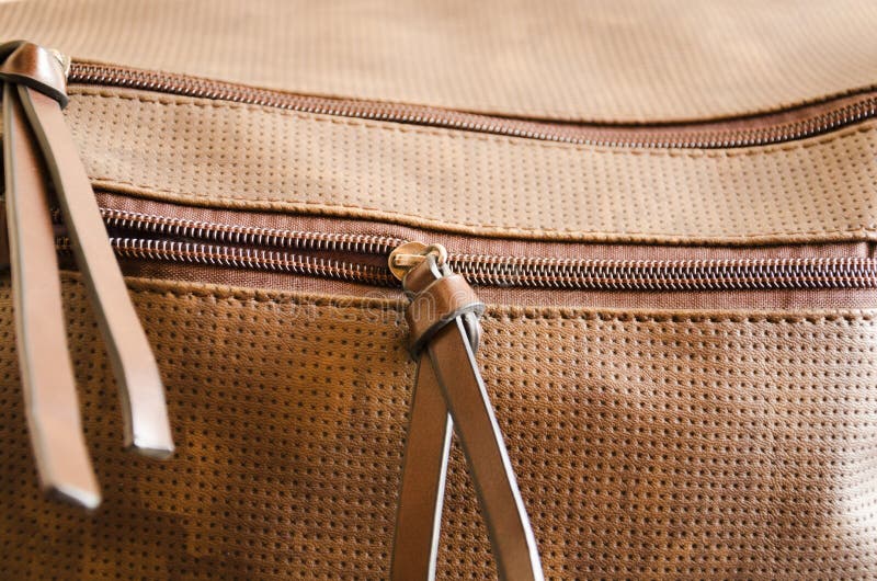 Two zippers on a bag stock photo. Image of skin, clothes 145468632