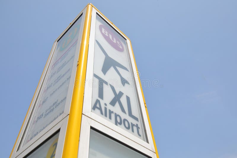 TXL Berlin Tegel obraz royalty free