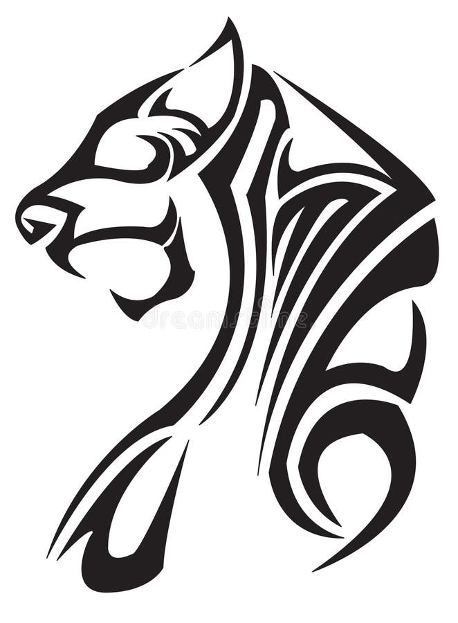 Tygrysi zodiak ilustracja wektor