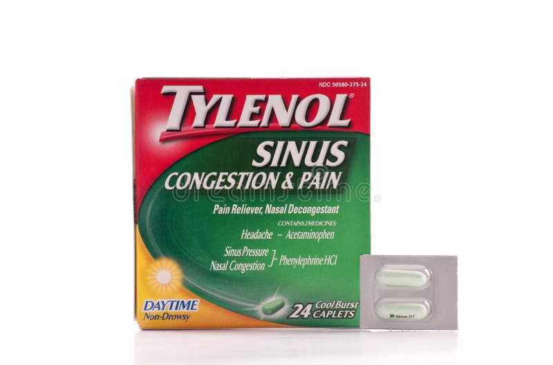 Tylenol Brand Sinus Medicine Editorial Photo Image of pharmacy