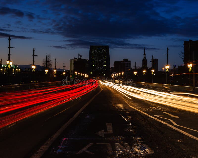 Tyne Bridge Light Trails