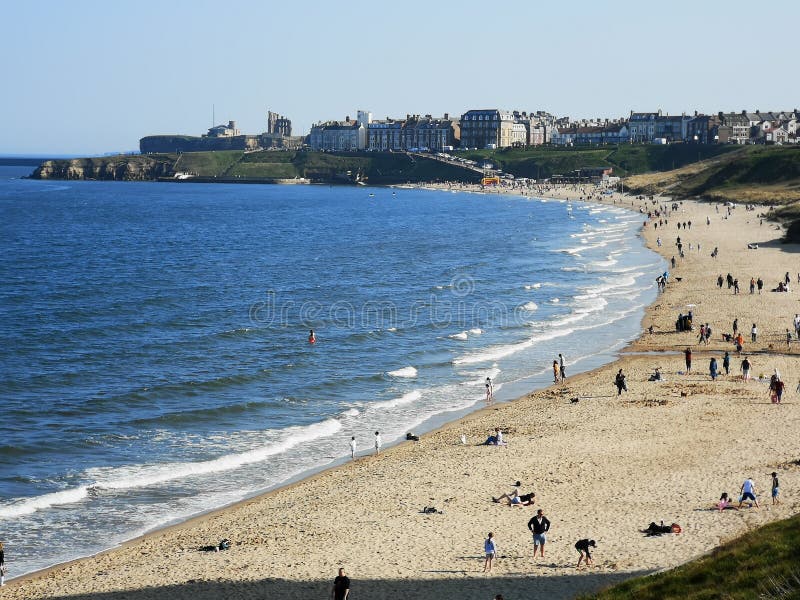Tynemouth longsands pla?owy lato zdjęcie royalty free Tynemouth longsands pla?owy lato zdjęcie royalty free