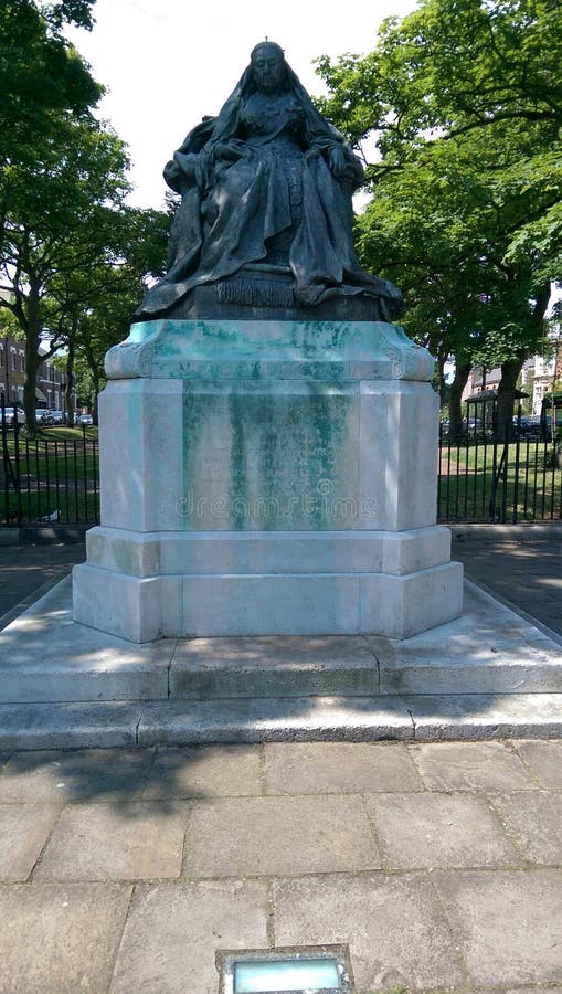Tynemouth statue stock image. Image of victoria, tynemouth 59849815