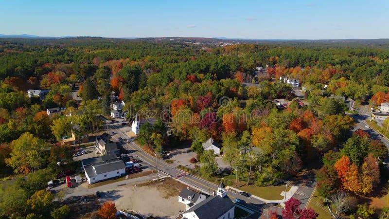 Tyngsborough town aerial view, Massachusetts MA, USA