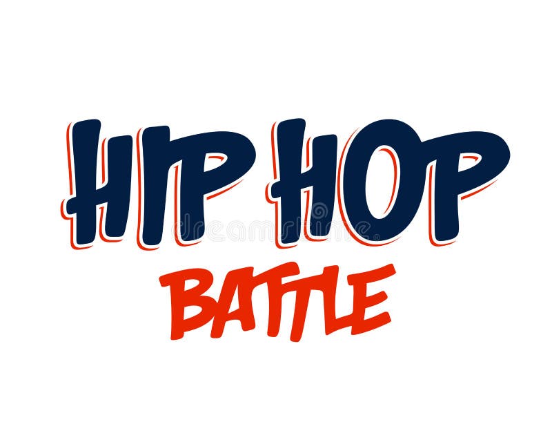 Typ wektora bitwy rap. ilustracja wektor