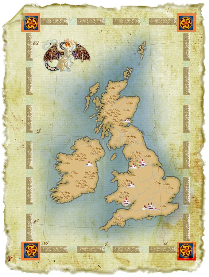 type de carte de dragon d'âge vieux illustration stock type de carte de dragon d'âge vieux illustration stock