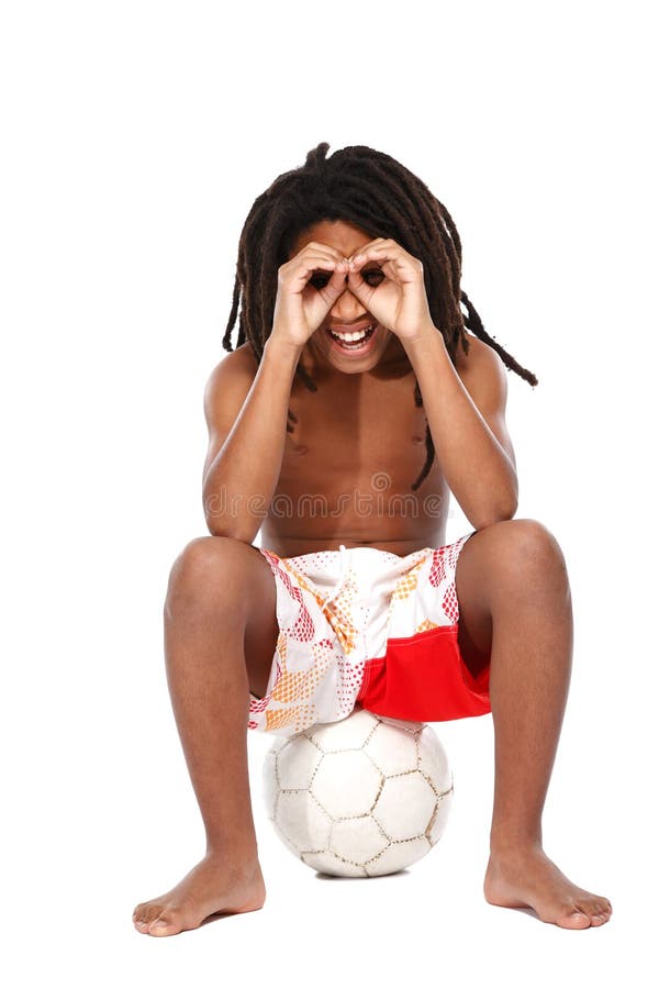 Type Drole De Rasta Posant Sur Le Fond Blanc Photo Stock Image Du Pratique Lifestyle