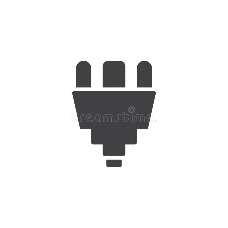 AC Power Plug Line Icon, Outline Vector Sign, Linear Pictogram Isolated