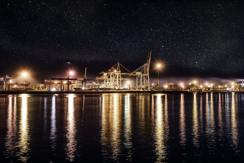 Type of night port. stock image