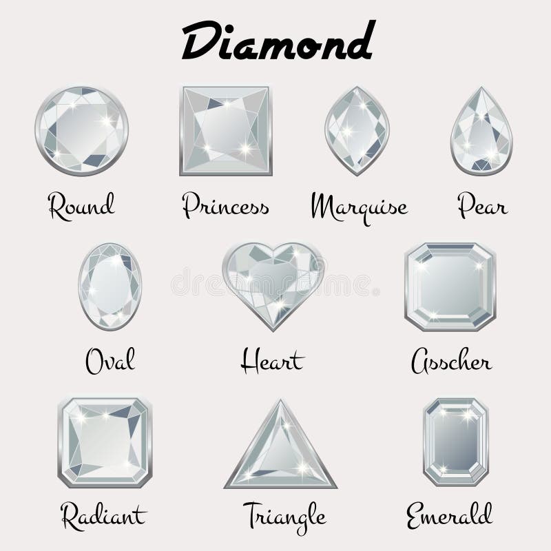 Different kinds of diamond stones on sale