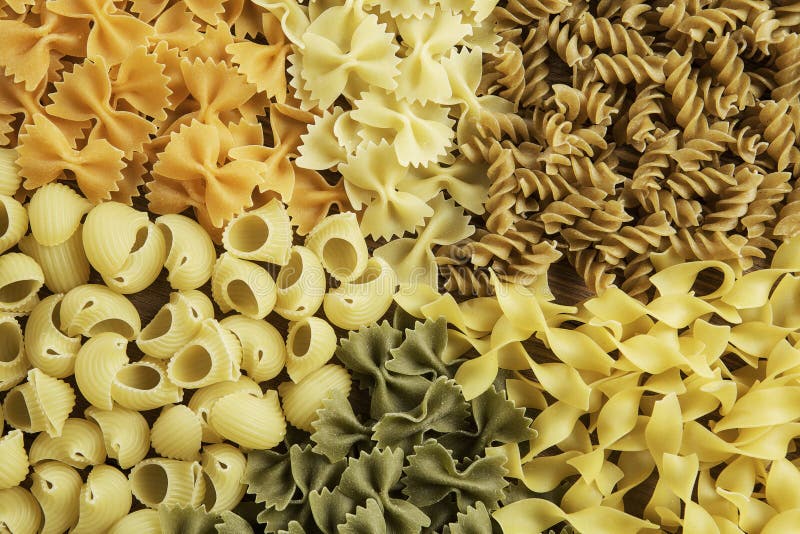 Types of pasta stock photo. Image of gourmet, type, full 103164556