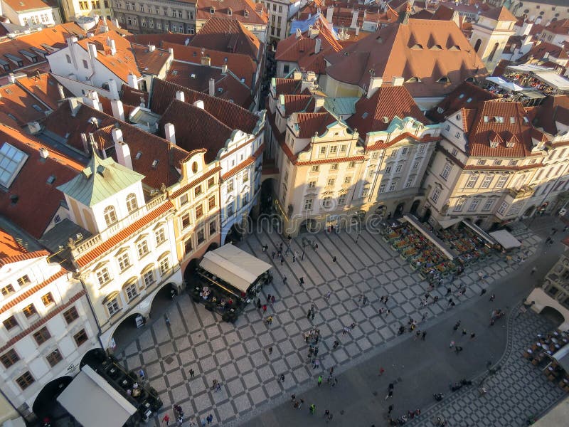 Types of Prague in sunny day royalty free stock images