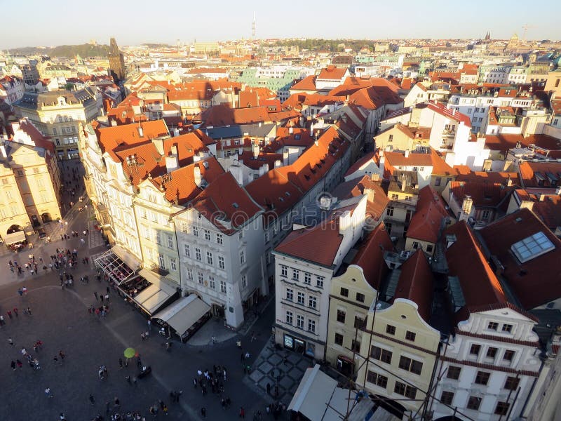 Types of Prague in sunny day royalty free stock photography