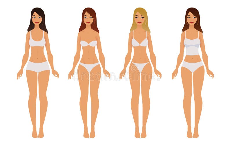 Asian woman in underwear Royalty Free Vector Image