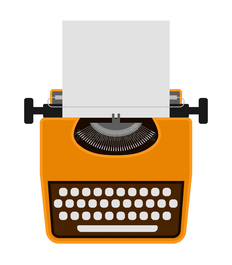 Typewriter icon vector design stock illustration