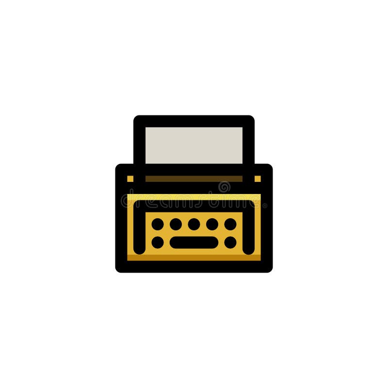 Typewriter Icon stock illustration