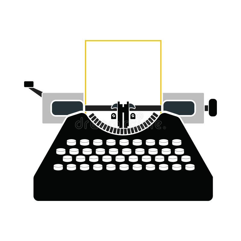 Typewriter Icon stock illustration