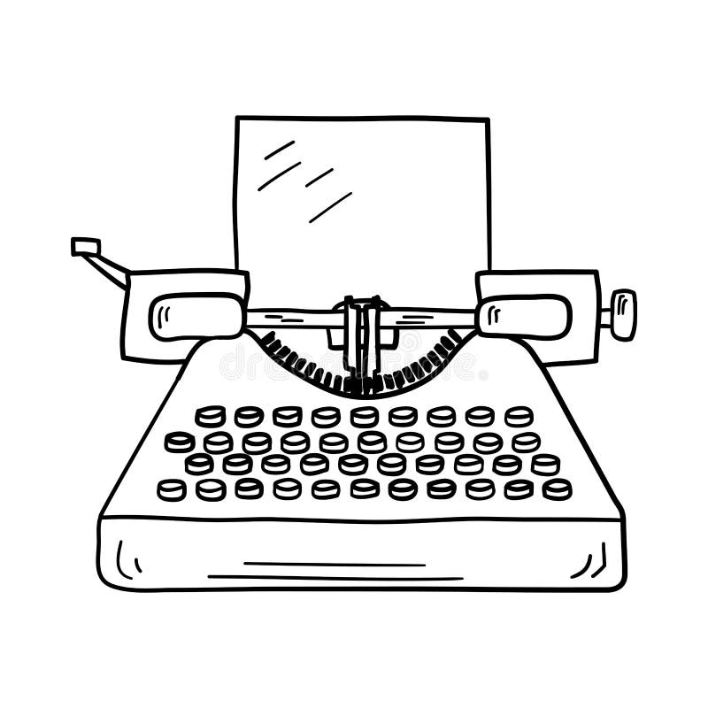 Typewriter Icon stock illustration