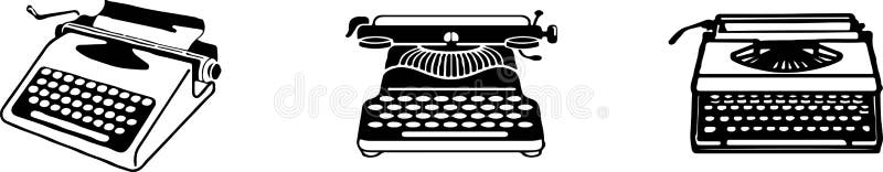 Typewriter icon isolated on background vector illustration