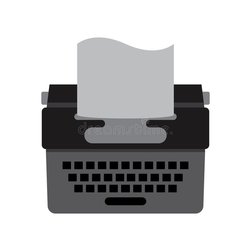 Typewriter icon stock illustration