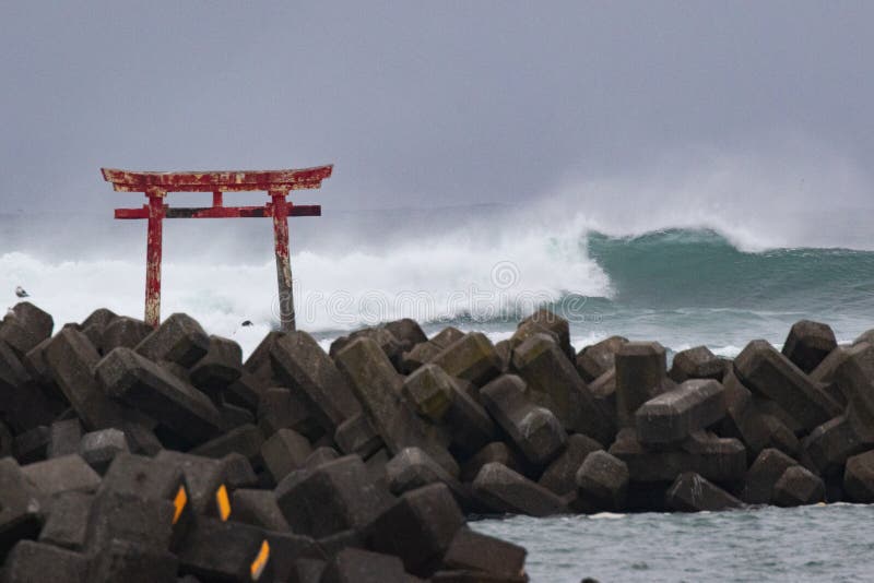 Typhoon Hagibis in Japan a category 5 Hurricane causes large waves in Japan