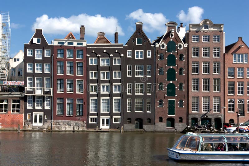 Typical Amsterdam Architecture Stock Photo - Image of style, famous
