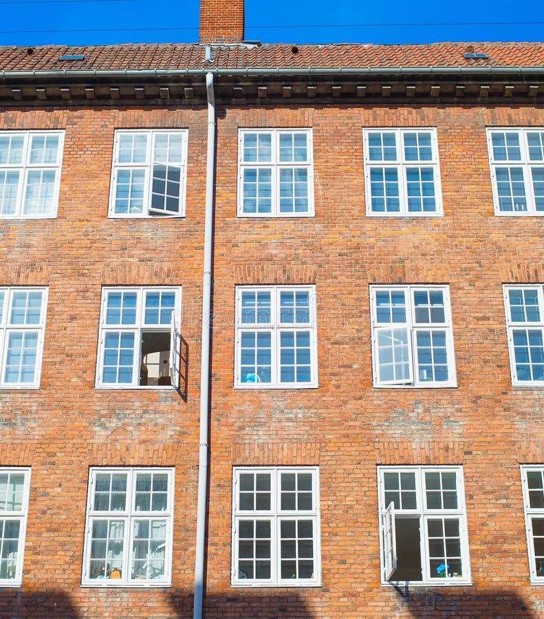 Typical Apartment Building Copenhagen Denmark Stock Image Image of