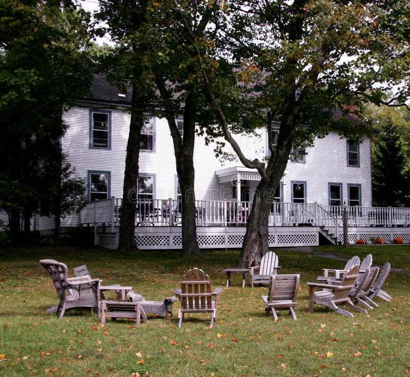 Typical Bed & Breakfast in Door County, Wisconsin Stock Photo Image of barn, white 5283944