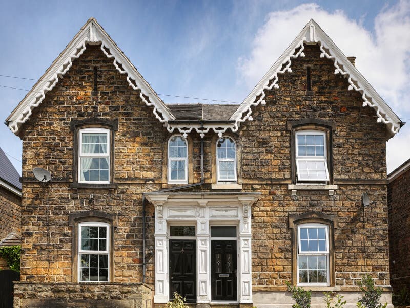 The typical british house stock photo. Image of district - 31392418