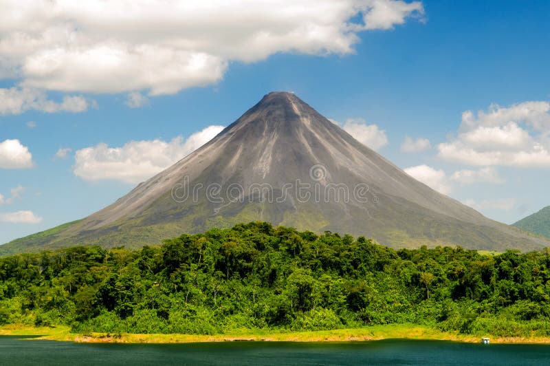 Typical dormant volcano