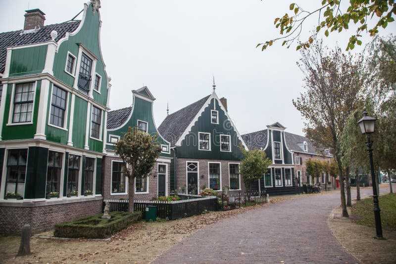 Typical Dutch House in Zaandam Stock Photo Image of green, netherland