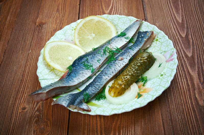 Typical Dutch Salted Herring Stock Image Image of marinated, sandwich 45711137