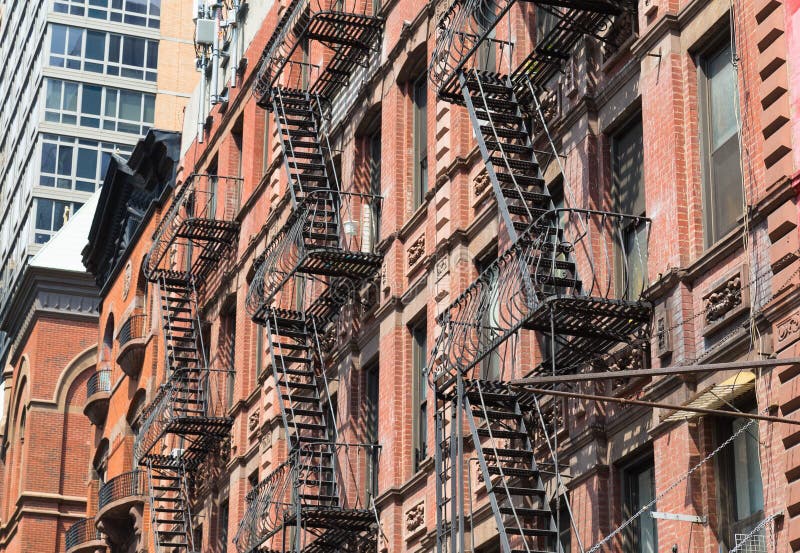 Typical Fire Escapes in New York City