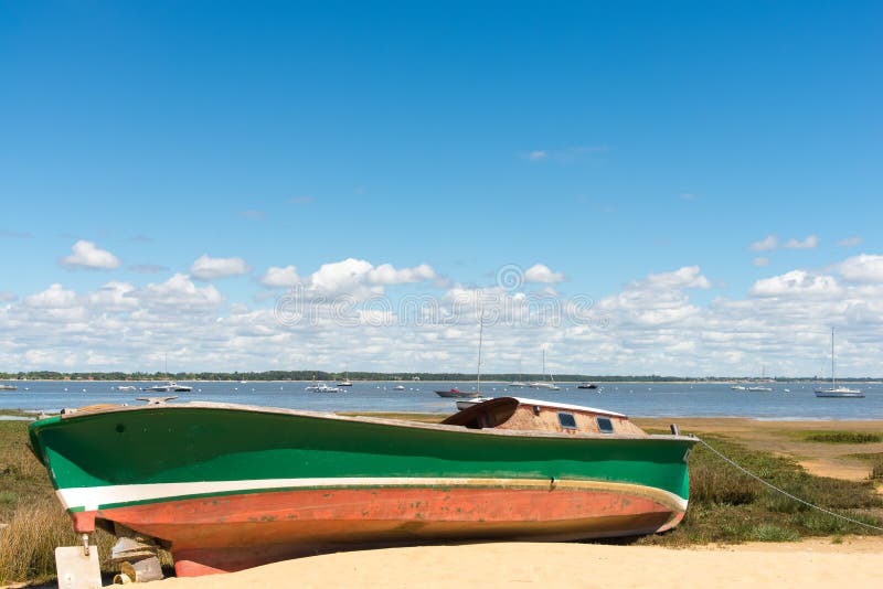 Arcachon Bay, France, typical fishing boat