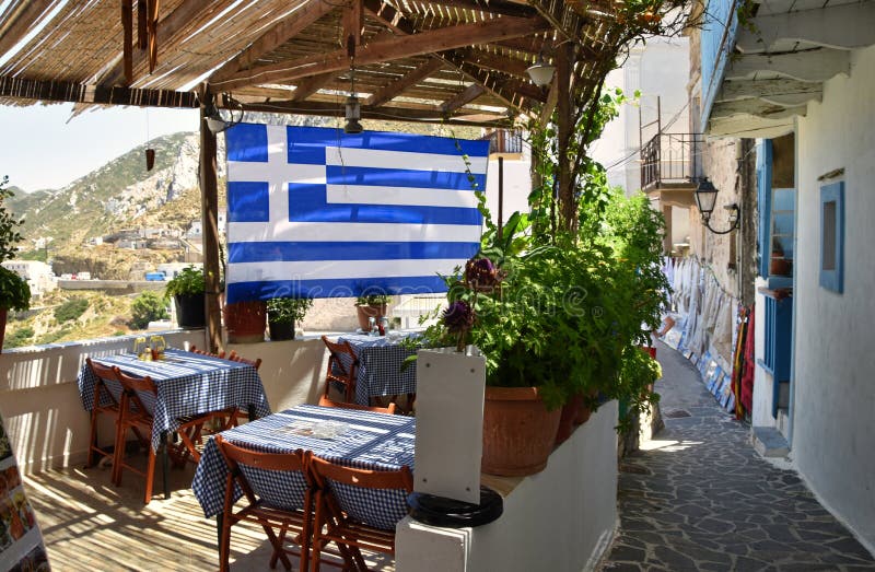 Typical greek restaurant royalty free stock photography Typical greek restaurant royalty free stock photography