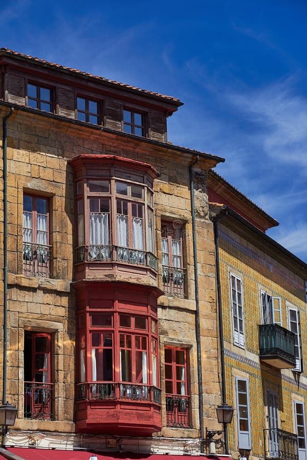Typical Facade House of Asturias Stock Photo Image of home, europe