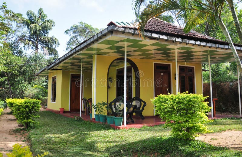 Typical House and Garden in Sri Lanka Stock Photo Image of asia